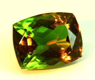 AAA+ Natural Bi-Color Alexandrite 23.60 Ct. Cushion Cut Gemstone Gift ...