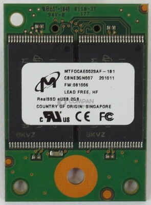 MTFDCAE002SAF-1B1 NETAPP MICRON REAL SSD 2GB FOR FAS3210 FAS3240 .