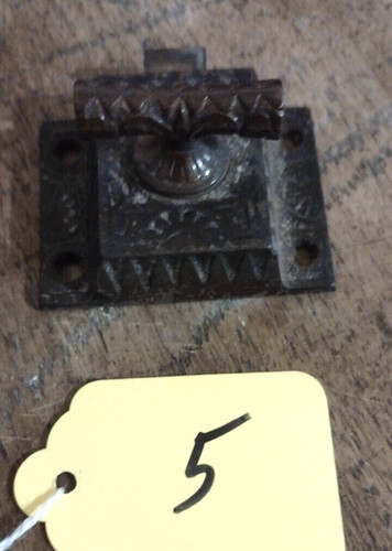 #5 VICTORIAN CAST IRON DOOR LATCH EASTLAKE STYLE