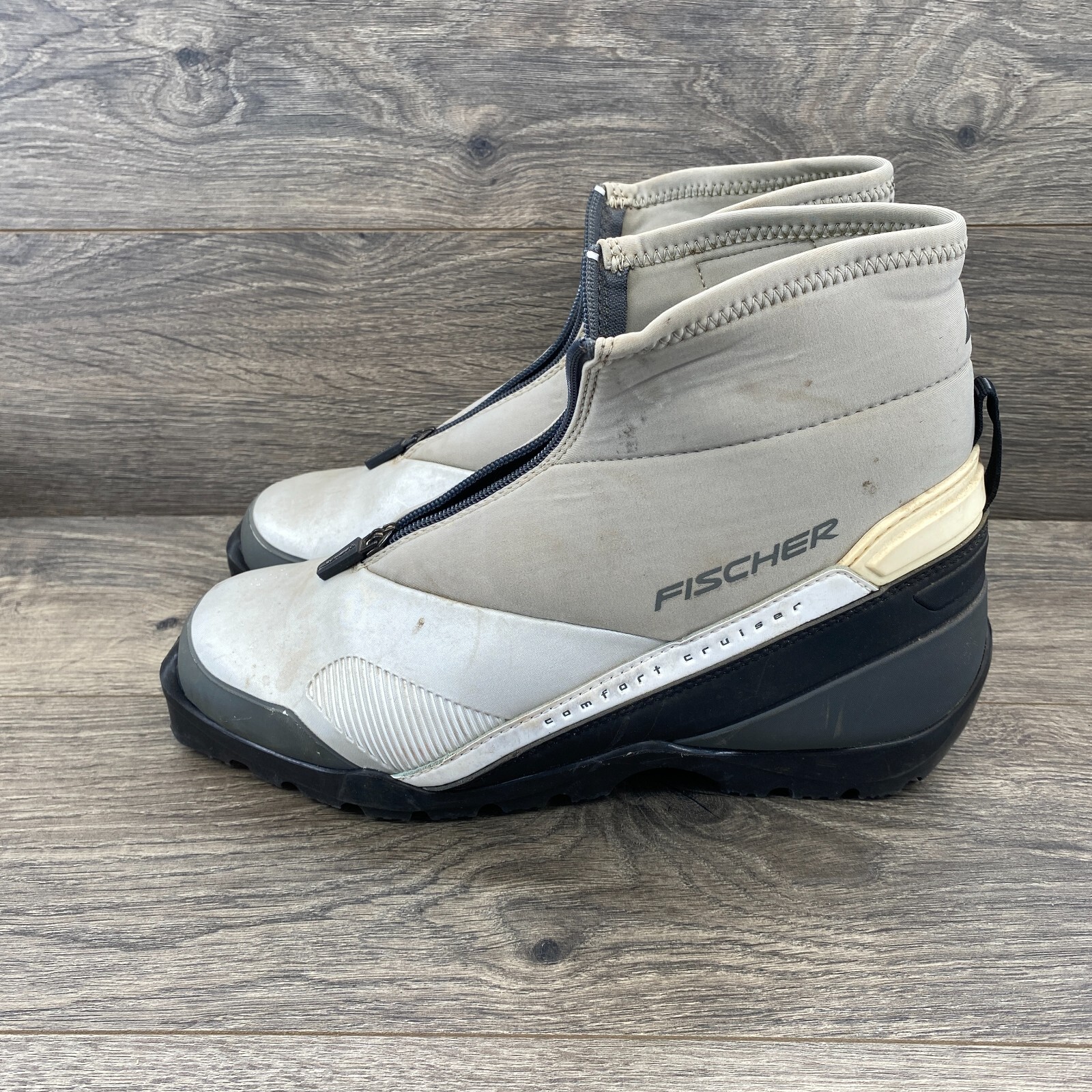 SALOMON Scarponi da sci Fischer Active Cruiser Nordic Cross Country Uomo Taglia Us 9 Grigio Beige