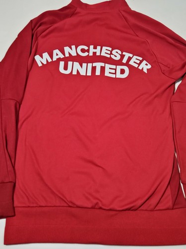 Adidas Manchester United Full Zip Übergangsjacke Rot Herren Medium - Bild 10 von 14