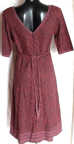 Fat Face Vintage Cotton Dress Size 10 Fully Lined Hippie Boho Style - Picture 3 of 4