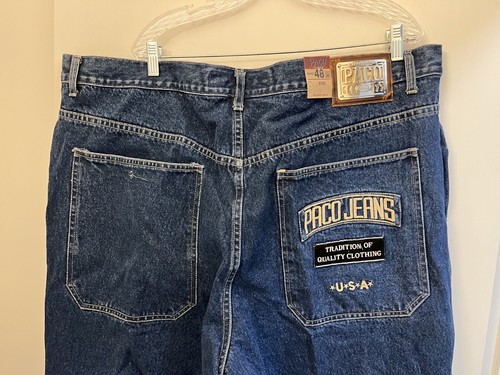 Paco Denim Blue Jeans, Style 973G, Size 48x30, New w/ Tags - Picture 2 of 9