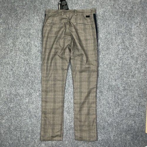 Paoloa Pecora Junior Pants Kids Size 14 yrs Brown Black Check Dress Trousers - Picture 9 of 10