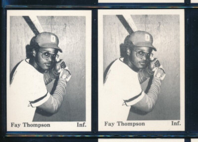 Lot (2) 1975 TCMA #6 Fay Thompson Dubuque Packers Player Lot (GN38