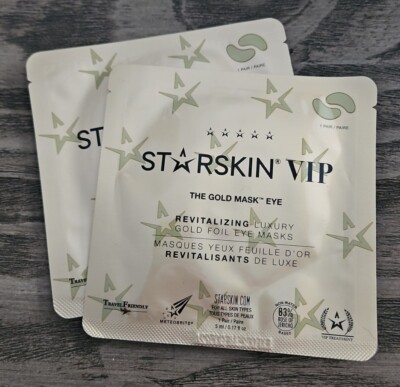 Starskin VIP The Gold Mask Eye Masks Two Pairs Sealed EXP 05/2025