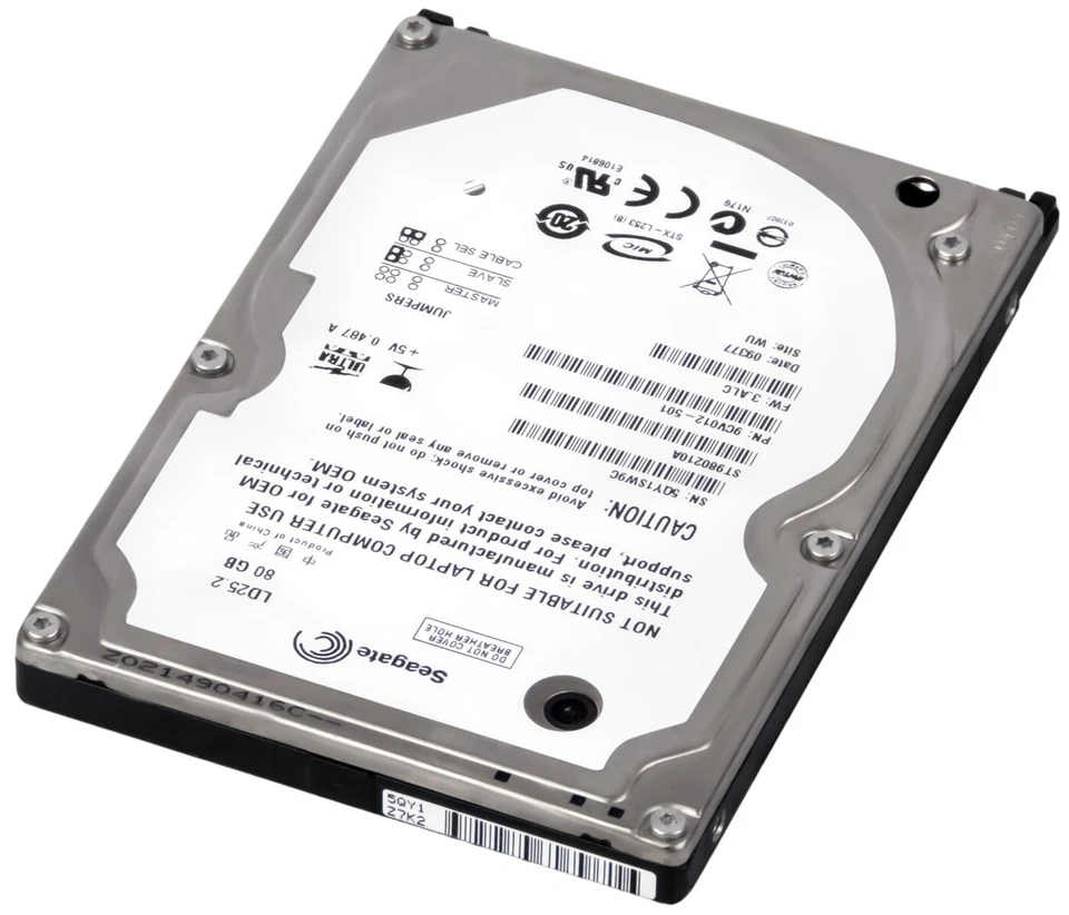 NEU FESTPLATTE SEAGATE ST980210A 80GB 5400U/min 2MB CACHE ATA LAPTOP 2.5" Zoll - Bild 3 von 3