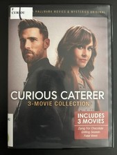 CURIOUS CATERER 3 MOVIE COLLECTION DVD Hallmark - USED FORMER LIBRARY COPY