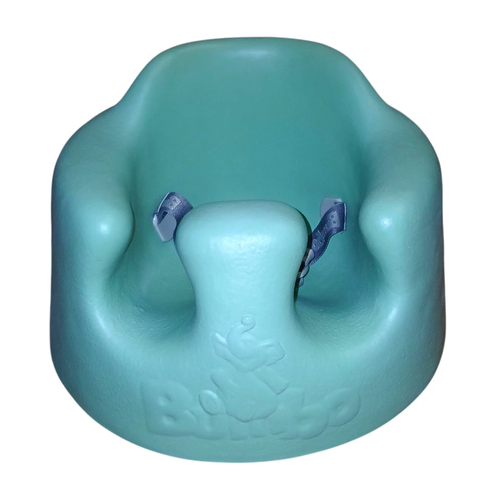 Asiento elevador de piso suave para bebé Bumbo silla de apoyo hebilla de seguridad verde Foto 3 de 4