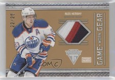 2011-12 Panini Titanium Game-Worn Gear Patch 22/25 Ales Hemsky #90 Patch 2d8