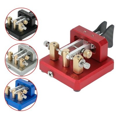Morse Code Double Paddle Automatic Key Short Wave CW Telegraph Key Durable