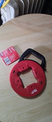 Milwaukee Steel Fish Tape Cable Puller 25 ft x 1/4 in Red Sheath 48-22-4181