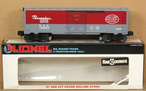 Lionel 16650 New York Central Boxcar con Diesel Railsounds O-Gauge EMISIÓN *VIDEO* | Zustand: Used