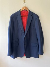 Suitsupply Men's Slim Fit Blue Sport Coat Jacket Sz 42R Working Cuffs