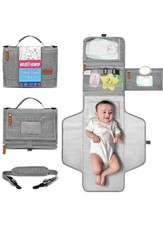 Muppykap Portable Changing Pad w/Shoulder Strap Detachable Travel Size 27"x22"