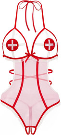 Sexy Lingerie Women Naughty Roleplay Lingerie Bodysuit Nurse Cosplay Outfits