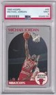 MICHAEL JORDAN 1990 NBA HOOPS ICONIC CARD #65 GRADED BY PSA 9 MINT VERY RARE WOW