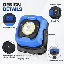 EverBrite Rechargeable 1200 Lumen Work Light Magnetic LED Super Bright Worklight