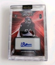 2023 Wild Card American Metallix Layden Robinson Rookie Auto 1/1 WMF-LRA. rookie card picture