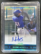 2020 Leaf Ultimate Maximo Acosta 1991 Gold Rookies Platinum Spectrum Auto #/50