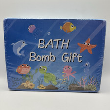 Bath Bomb Set Ocean Pattern Multicolor Unisex 12pcs 840g Sea Salt  Cocoa Butter