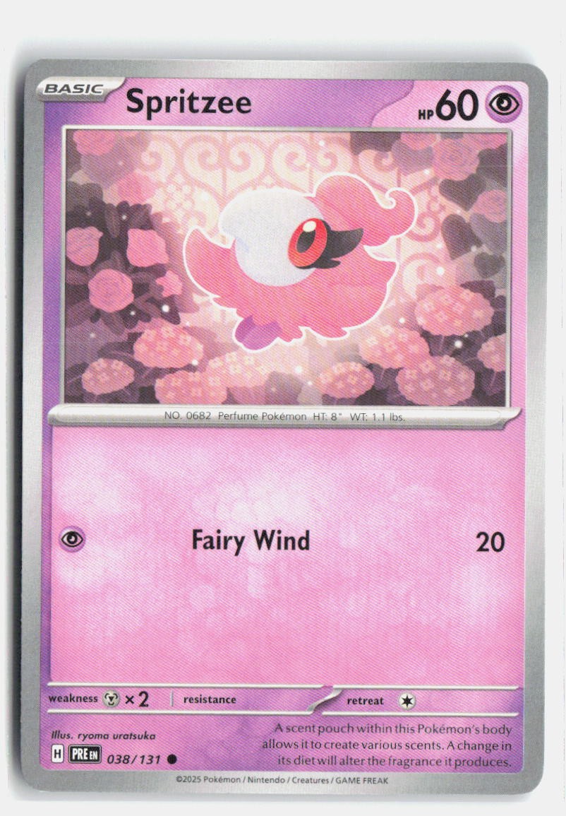 Spritzee 038/131 SV: Prismatic Evolutions (PRE) Common Normal NM