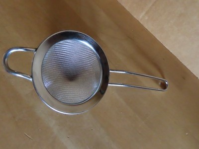 feines kleines Edelstahl-Sieb Puderzucker-Sieb Fackelmann ca. 7,5 cm Ø
