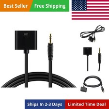 30 Pin Female Dock Connection to 3.5mm Male Audio Output AUX Cable, 3.5mm Aud...