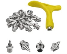 Track Spikes 1/4inch for Men Shoes Stainless Steel Replacement with Wrench