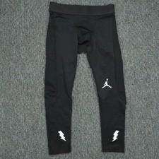 Jordan Pants Mens XS Black Nike EYBL Compression Athletic Training Running
