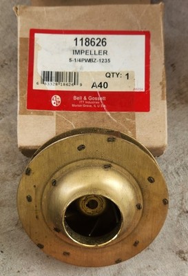 Bell & Gossett 118626LF 118626 Brass Impeller 5-1/4PWBZ1235 for circulating pump