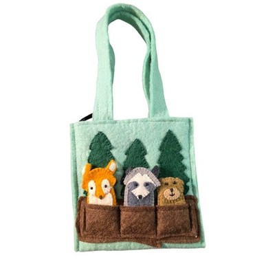 Felt Puppet Bag - Woodland Friends