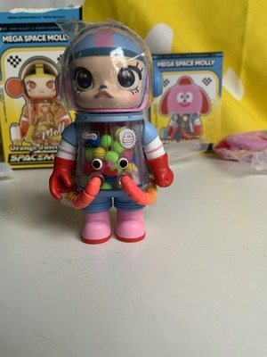 Original POP MART MEGA SPACE MOLLY 100% Series 4 Orange Juice - Jon Burgerman -