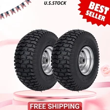 15x6-6 Lawn Mower Tire & Wheel, Front Replacement for John Deere & Crafman Rid