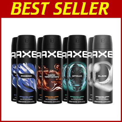 Dark Temptation, Black, Apollo - 8-Pack Body Spray