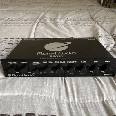 Planet Audio PEQ10 Car Equalizer - 4 Band, Pre-Amp, Half Din, Subwoofer Output