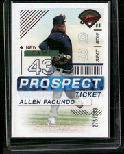 2024 Panini Prospect Edition #2 Allen Facundo Red #/299