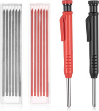 2er Tieflochmarker Bleistift Baustellen Bleistifte, Zimmermannsbleistift Set mit