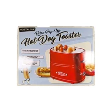 Nostalgia Retro Pop-Up Hot Dog Toaster - Red - New in box (not sealed)