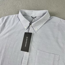 Western Rise Limitless Merino Button Down Shirt Mens XL Light Blue