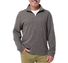 NWOT Dockers Men's M Gray Quarter-Zip Pullover Sweatshirt Cotton/Polyester M0064