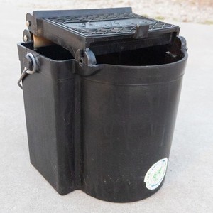 Vintage Deluxe Wringer Mop Bucket KOLLER CRAFT Pail Wood Rollers Black Plastic