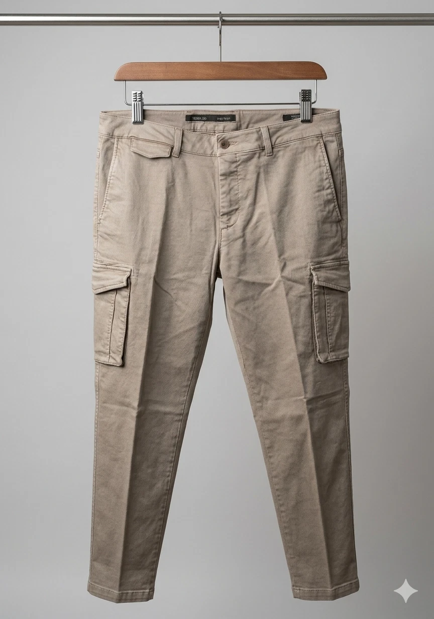 TELERIA ZED New Legend Light Brown Cargo Pants Twill Stretch Cotton 36 (EU 52)
Opens in a new window