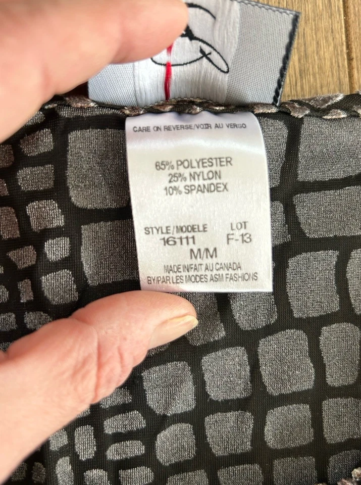 De Colección Libra Mujer M Terciopelo Transparente Burnout Top Estampado Reptiles Grunge Gótico Elástico Foto 4 de 4