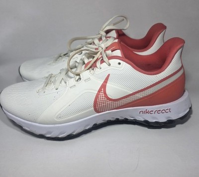 Nike React Infinity Pro Golf Shoes Sail Magic Ember White Men s 9 CT6620-104