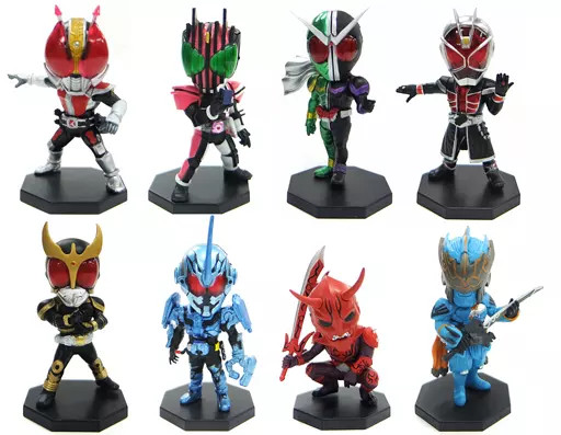 Kamen Rider Mini Figure Set All 8 DEFORME-X Legend Collection Action Toys