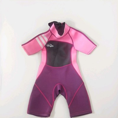 Neoprenanzug Kinder 2.5mm Neopren Shorty Thermo Gr M 116-128 UV Schwimmanzug