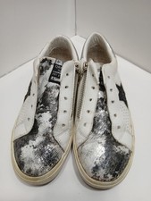 New Vintage Havana Carla White Sneakers Silver Snake Black Star Women s Size 4