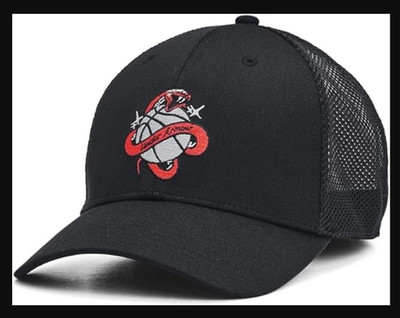 Under Armour Mens Blitzing Trucker Hat, Black/Red,Gray, OSFM, Lot of 2, NWT