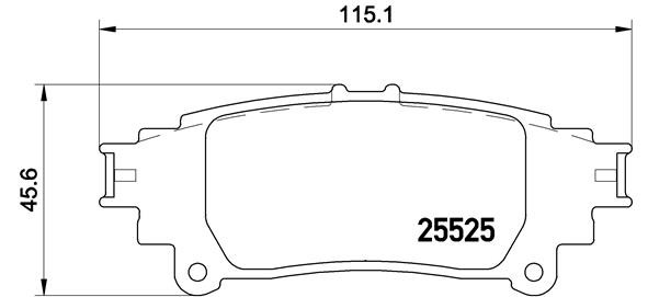Für BREMBO P 83 132 Brake Pad Set, Disc Brake - Bild 8